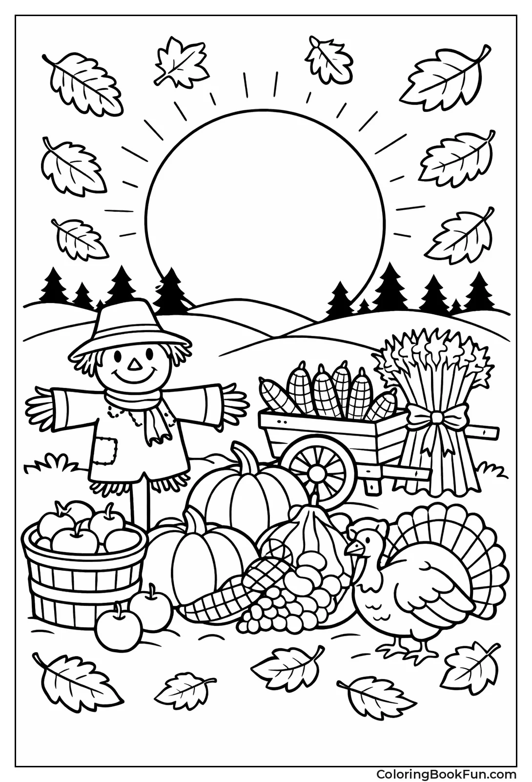 Glowing Harvest Moon Rises