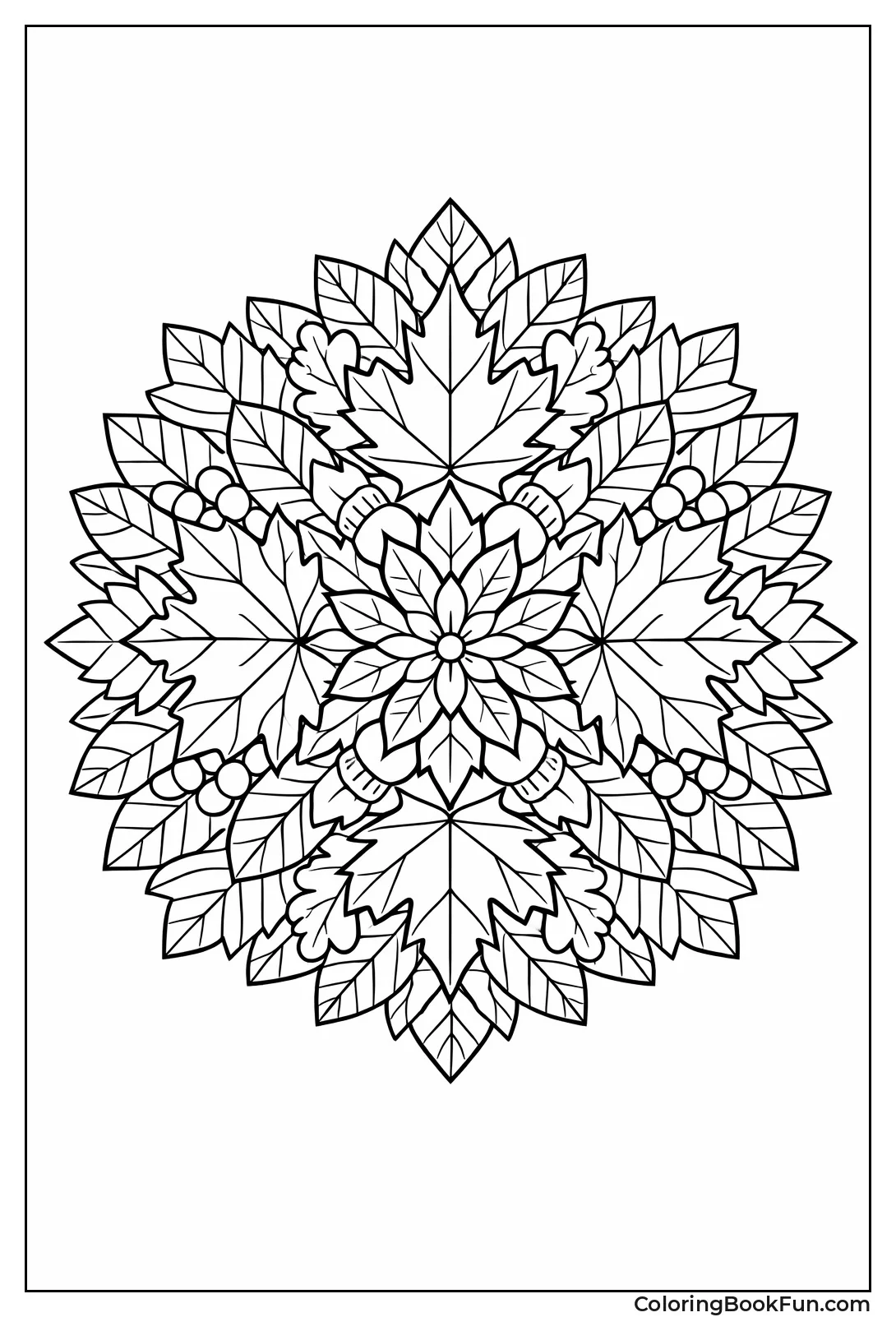 Leaves Form Mandala Design