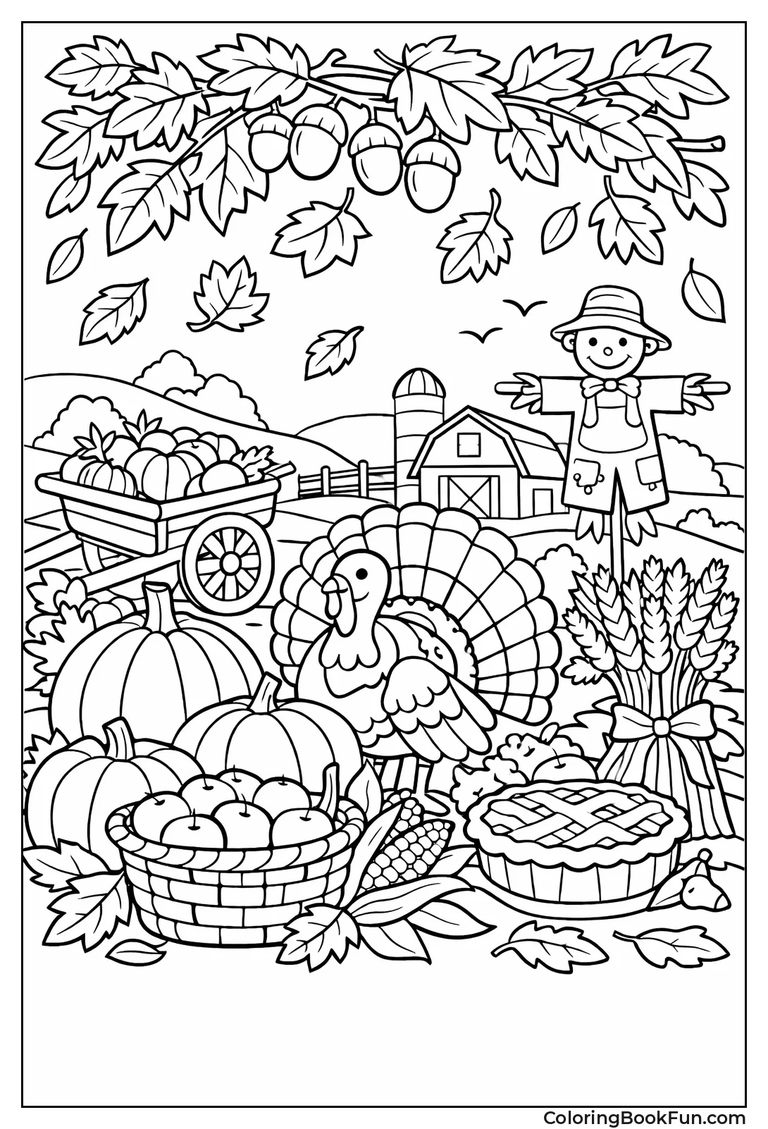 Leaves Layer Autumn Scene