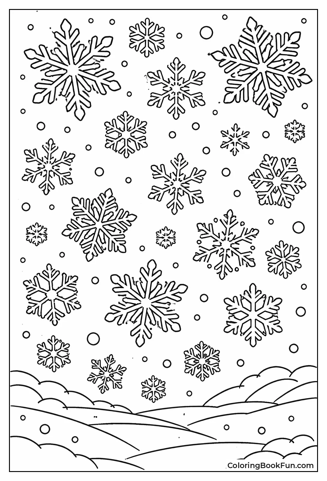 Falling Snowflake Pattern