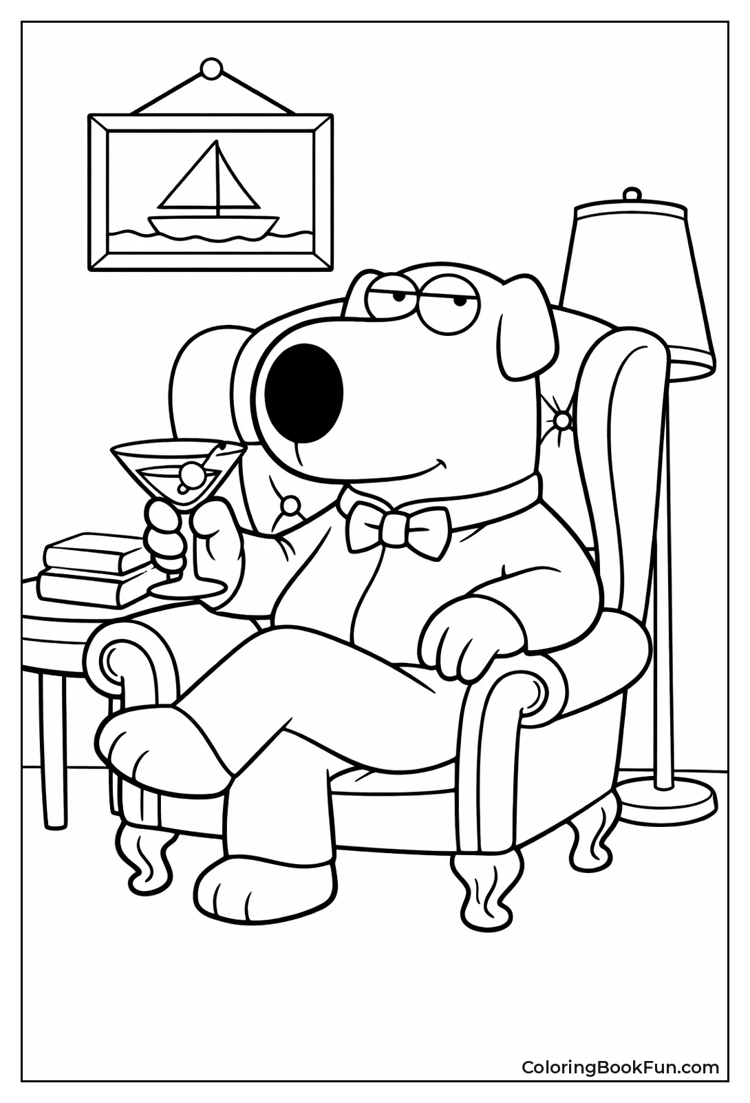 Brian Sips Martini Glass