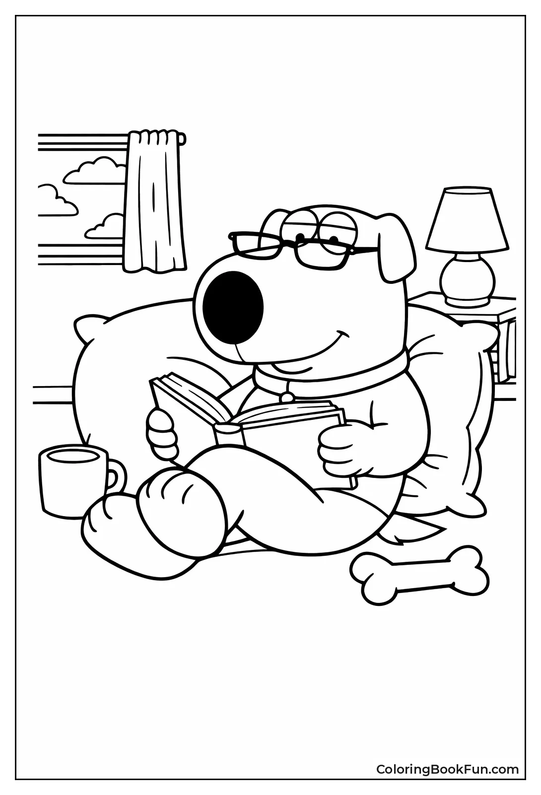 Brian Reads with Glasses