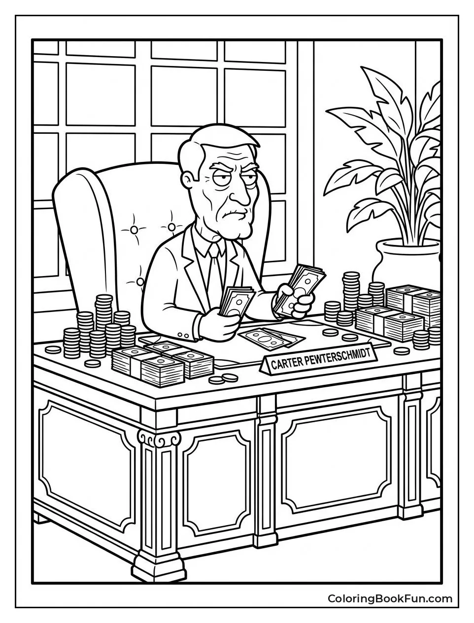 Carter Counts his Money