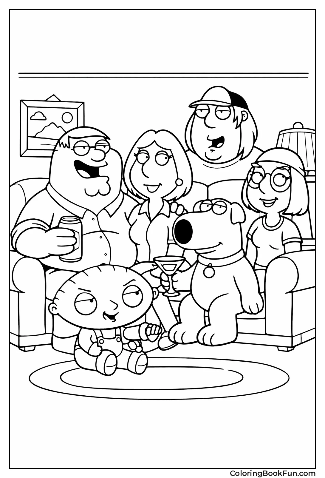 Family Guy Heroes Pose