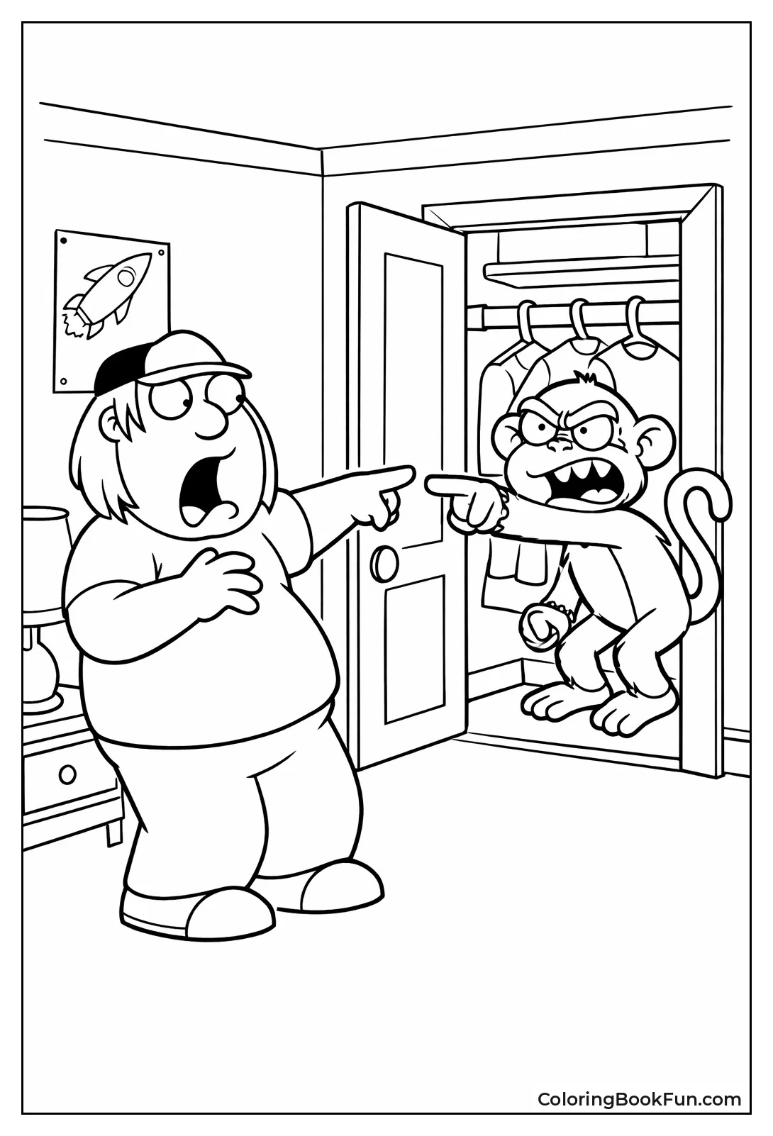 Chris Points at Monkey