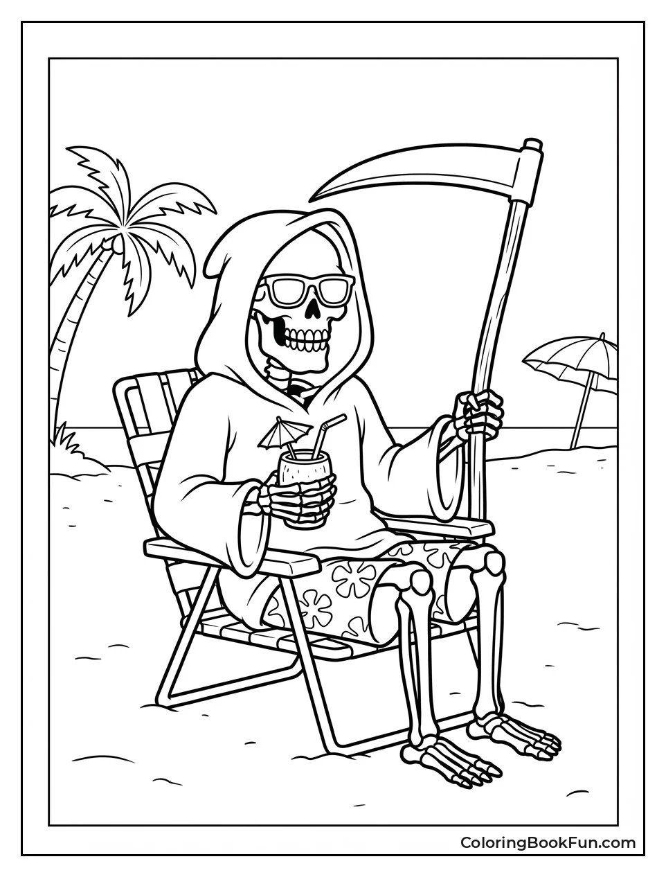 Death Sips Tropical Drink