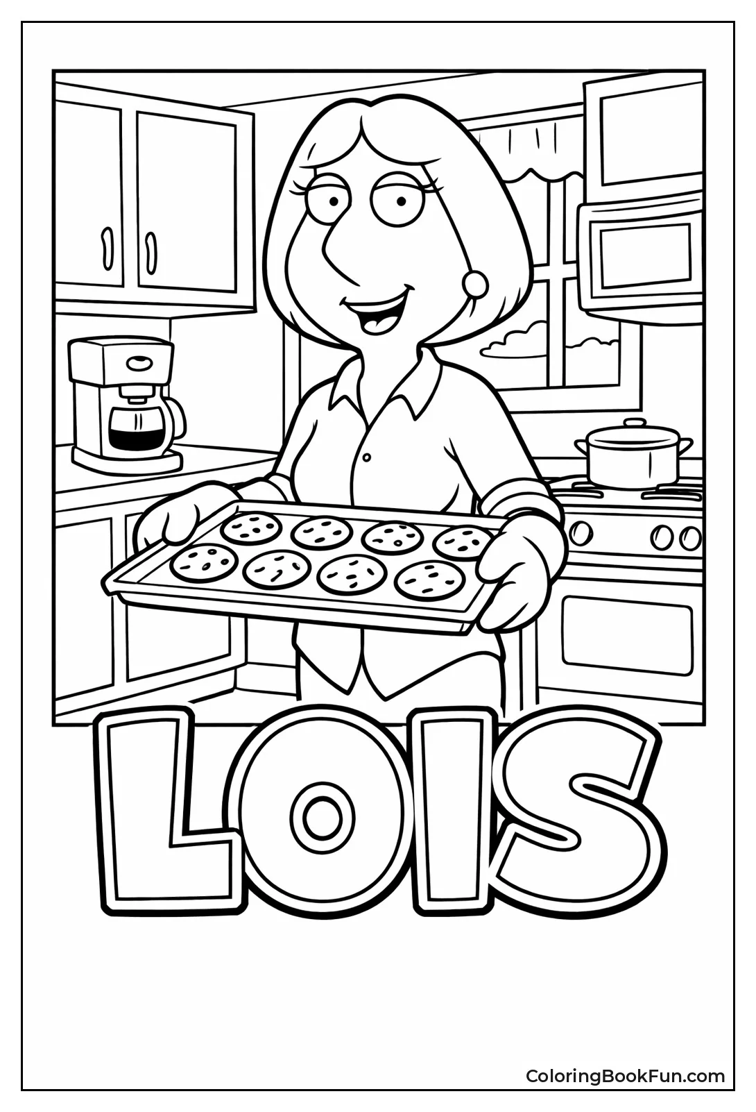 Lois Holds Cookie Tray