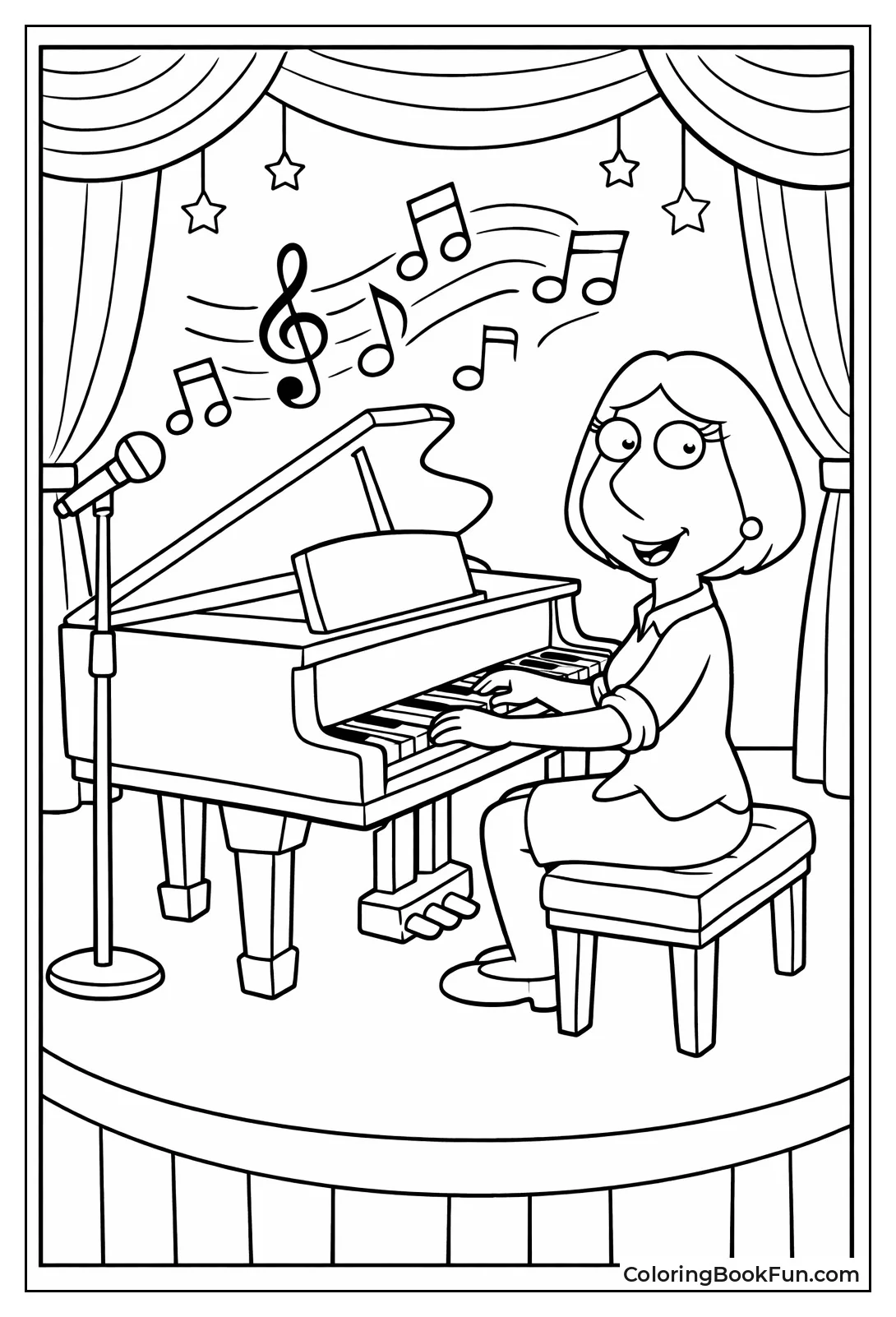 Lois Plays Piano Stage