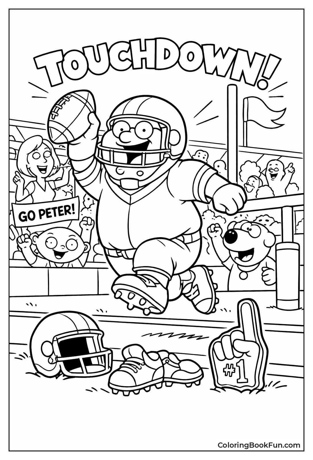 Peter Scores Touchdown