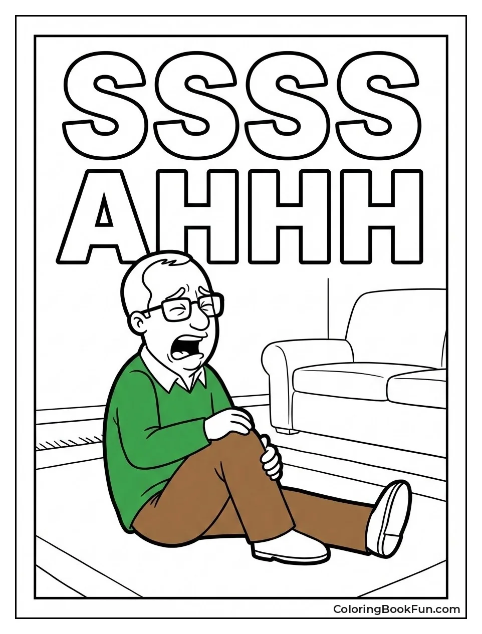 Peter Holds Hurt Knee