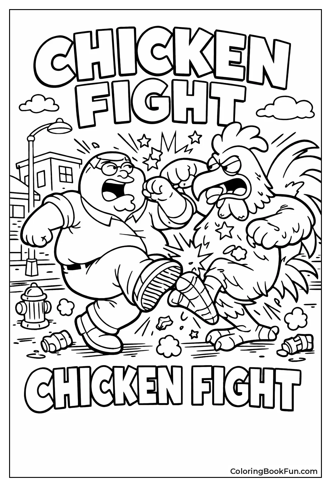 Peter vs Giant Chicken