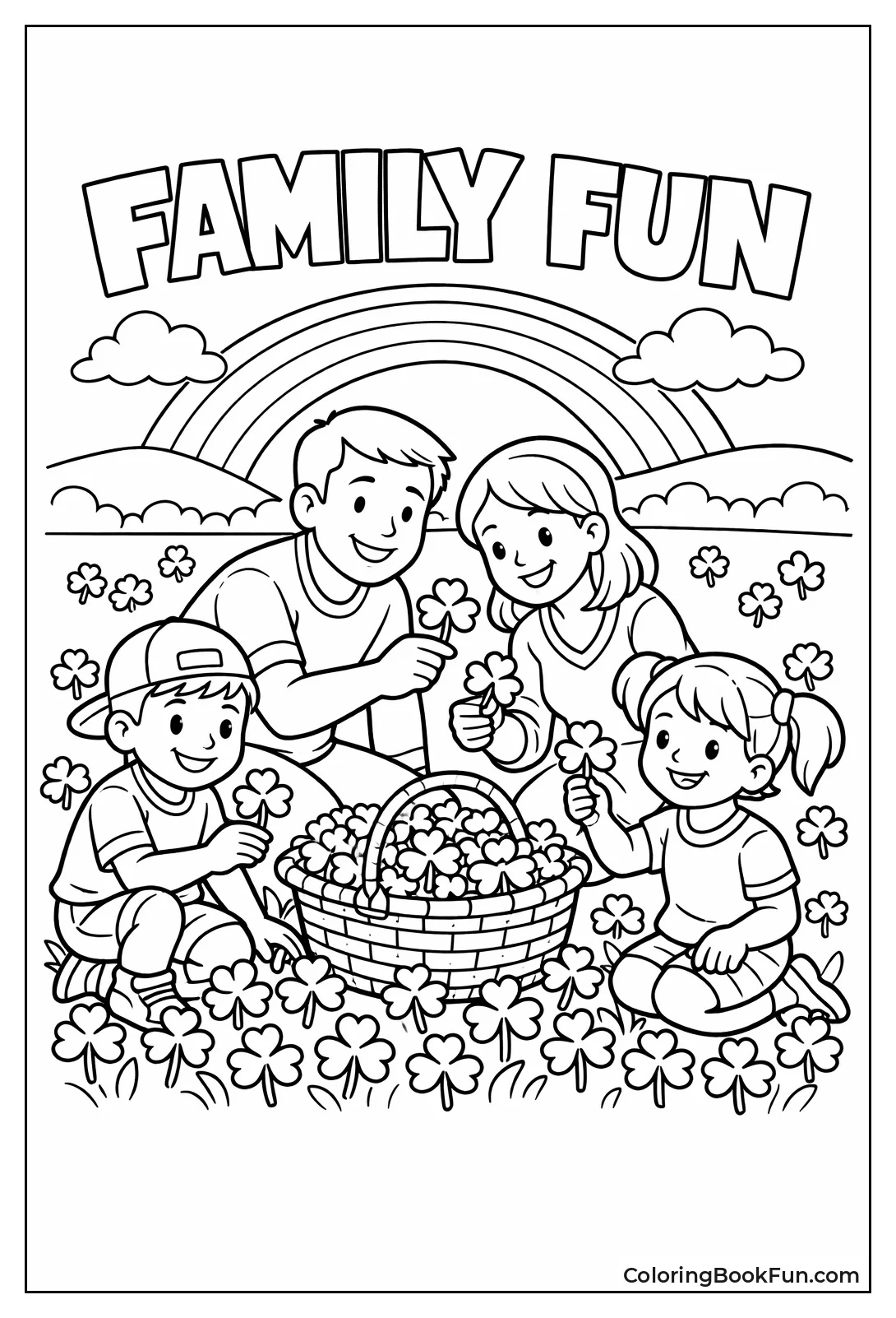 Family Picks Shamrocks