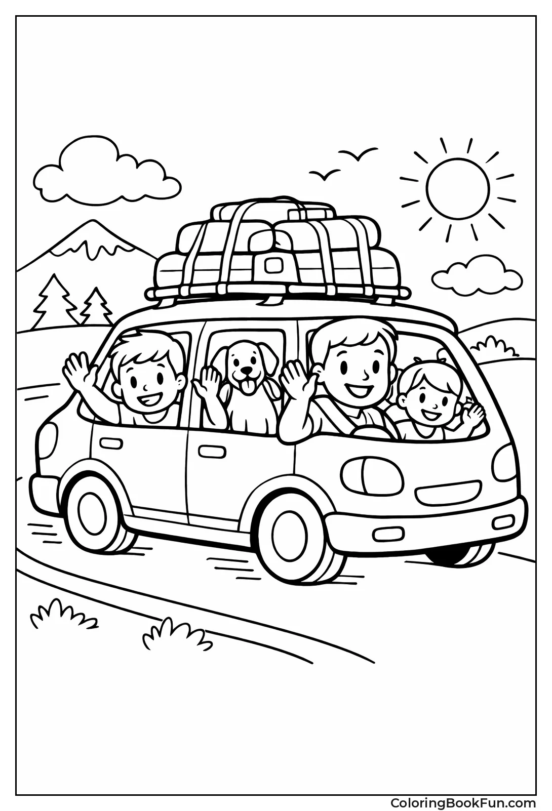 Family Car Road Trip