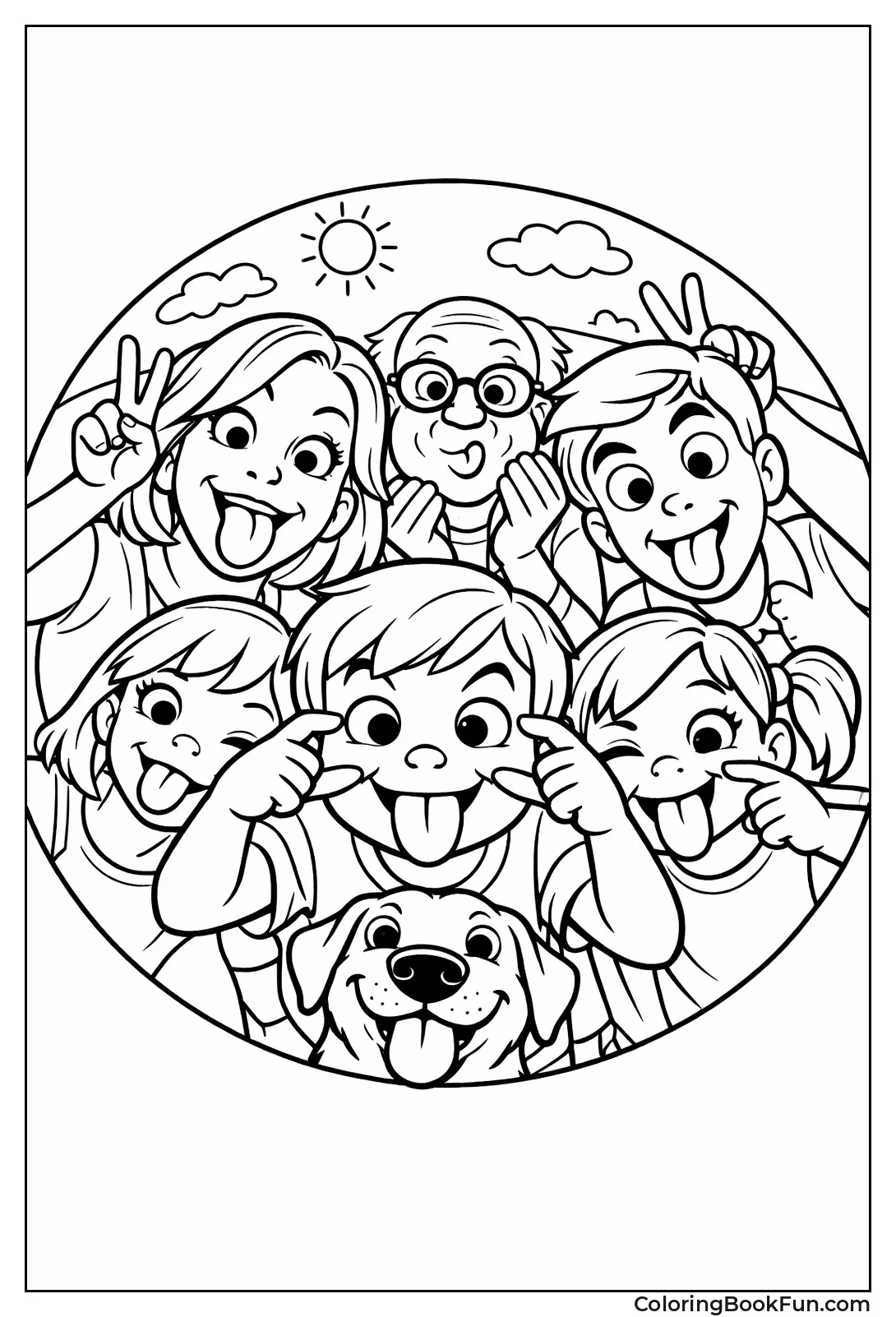 Funny Family Selfie Faces