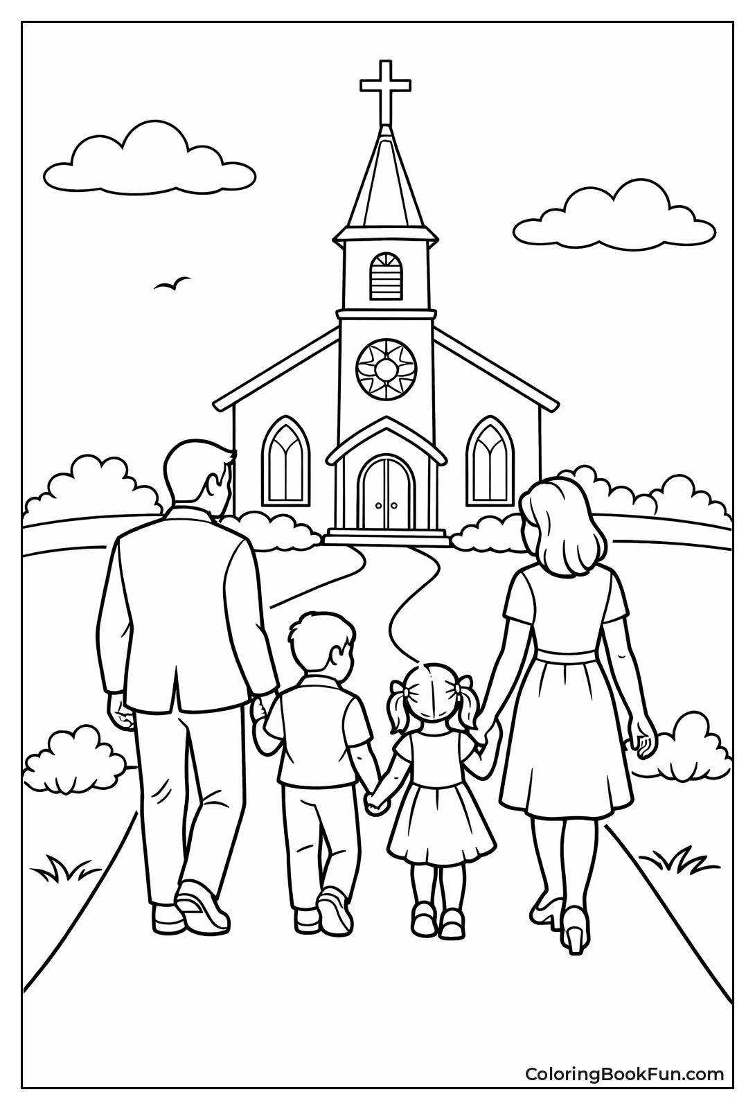 Family Walks to Church