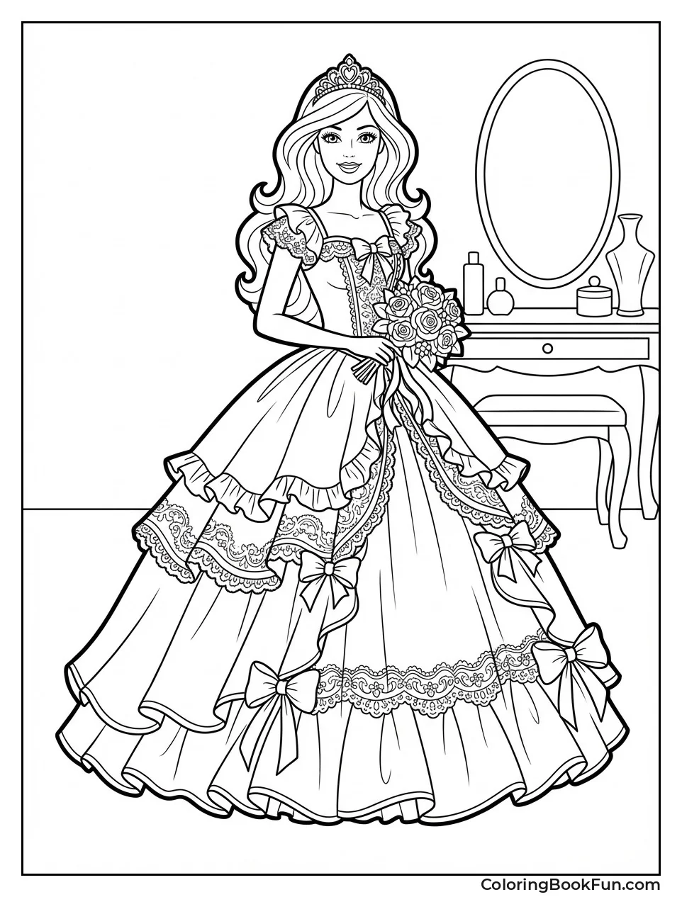 Fancy Dressed Fashion Barbie