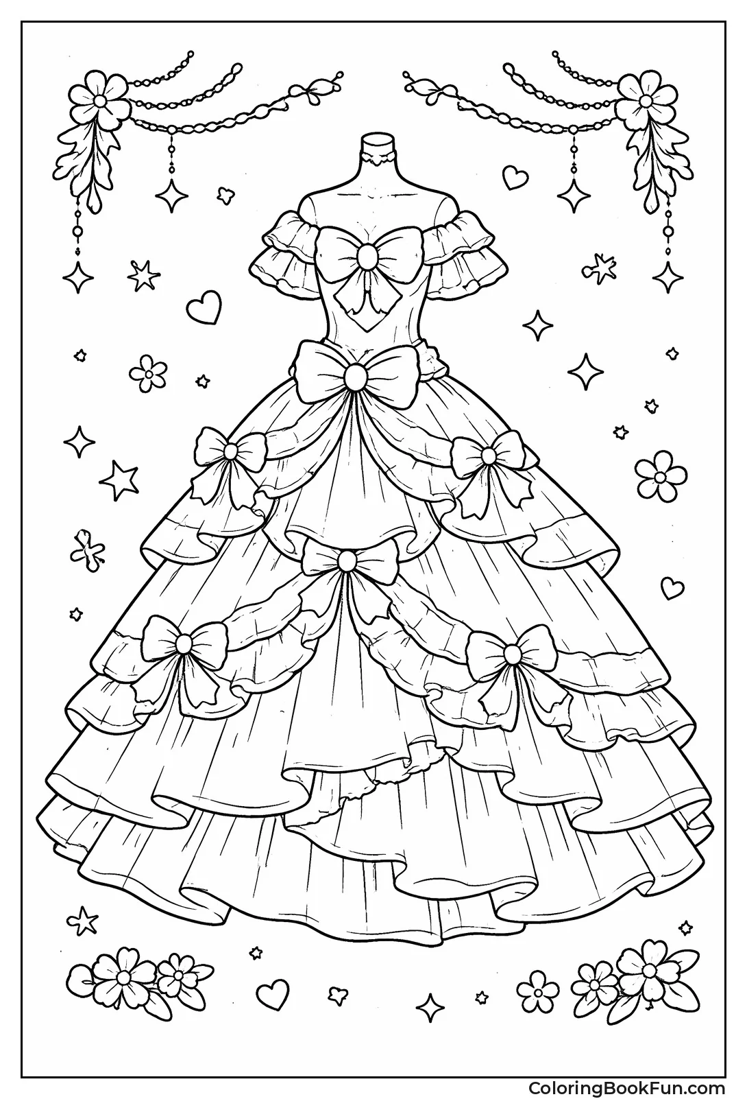 Fancy Ruffled Party Dress