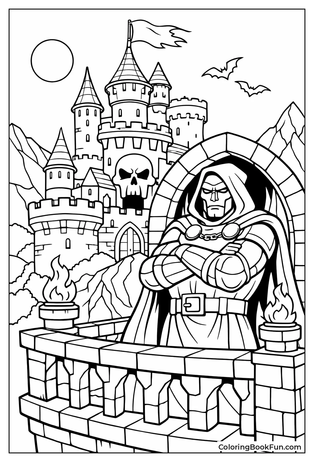 Doctor Doom Stands on Castle