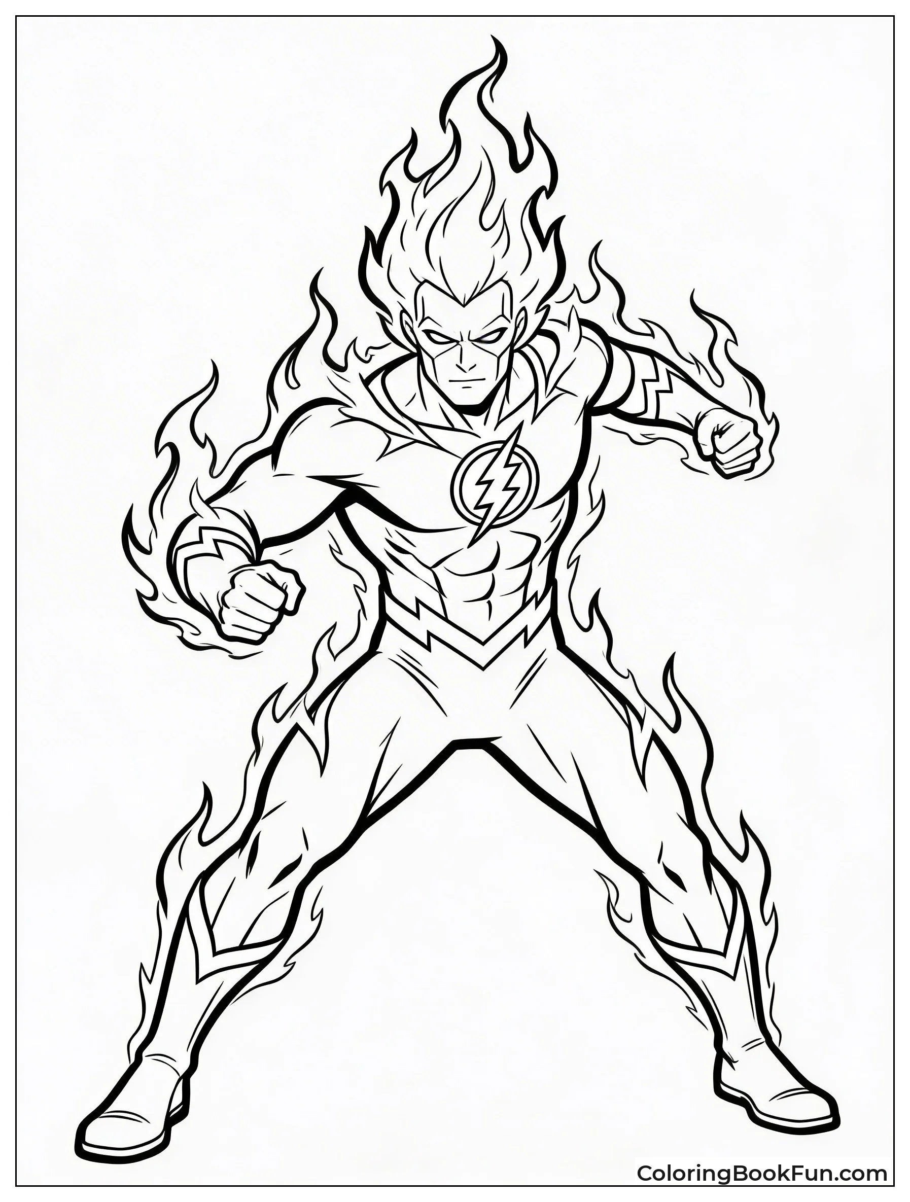 Human Torch Flame On