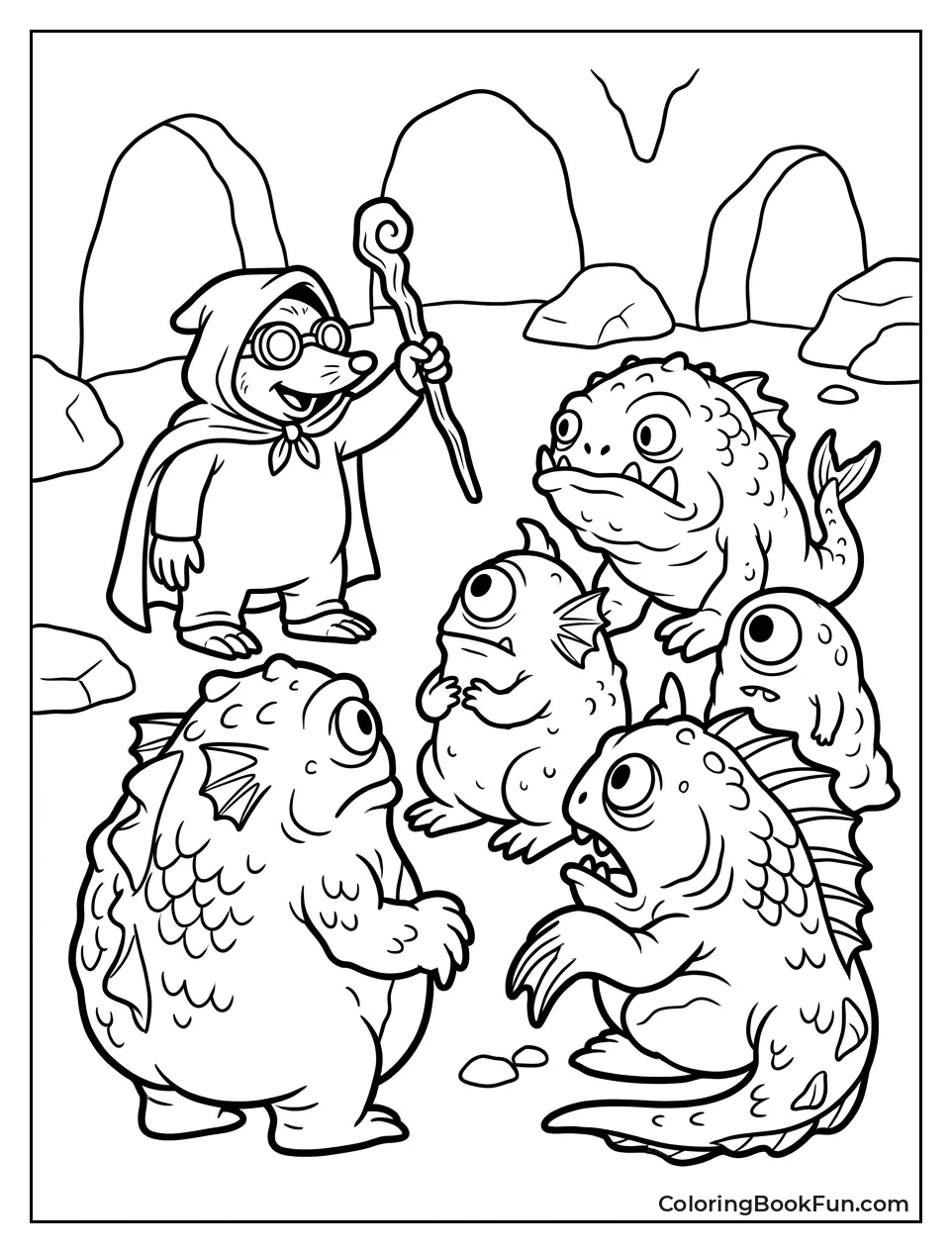 Mole Man Leads Cave Monsters