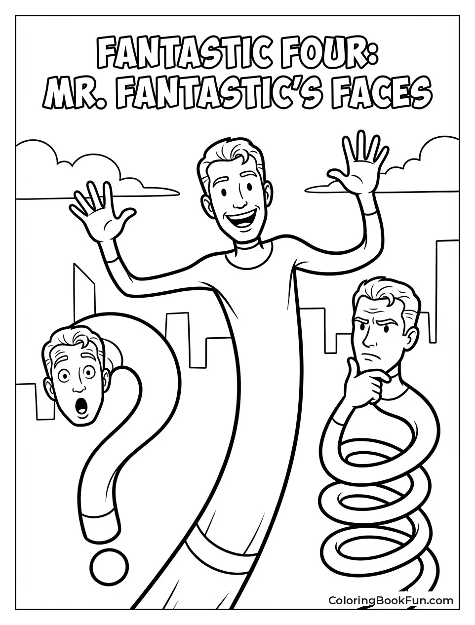 Mr. Fantastic Shows Stretchy Faces
