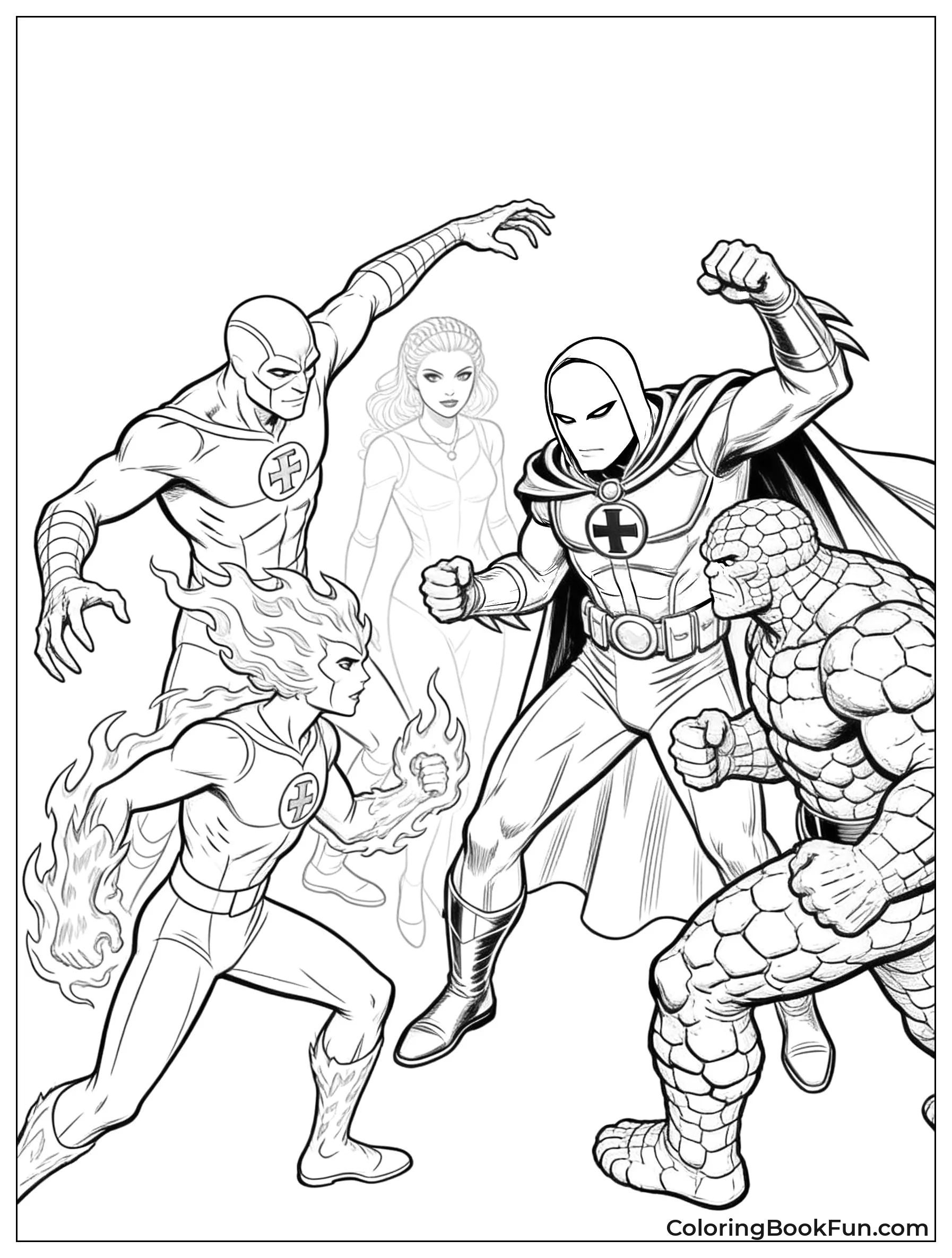 Fantastic Four Fights Doctor Doom