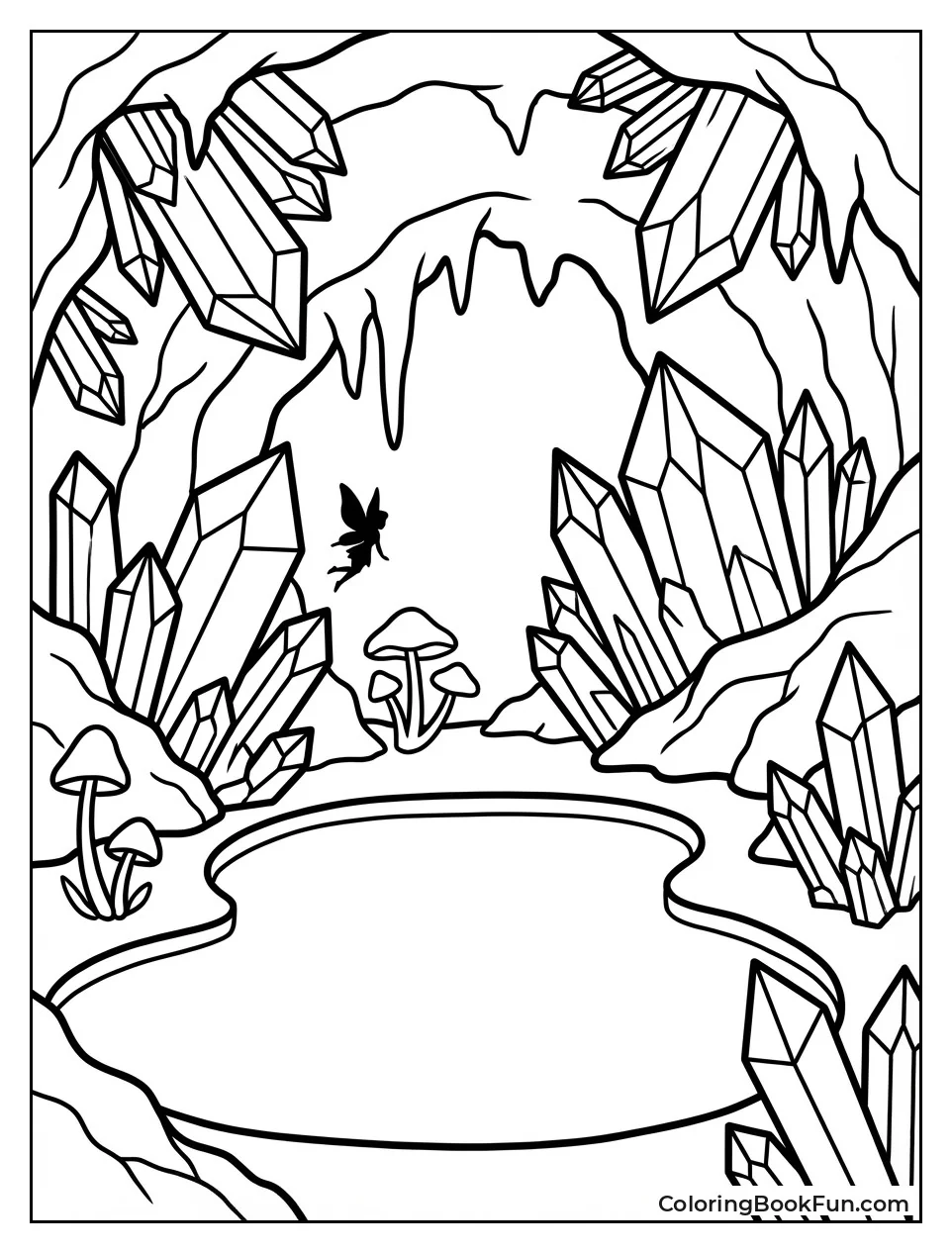 Crystals Shine in Cavern