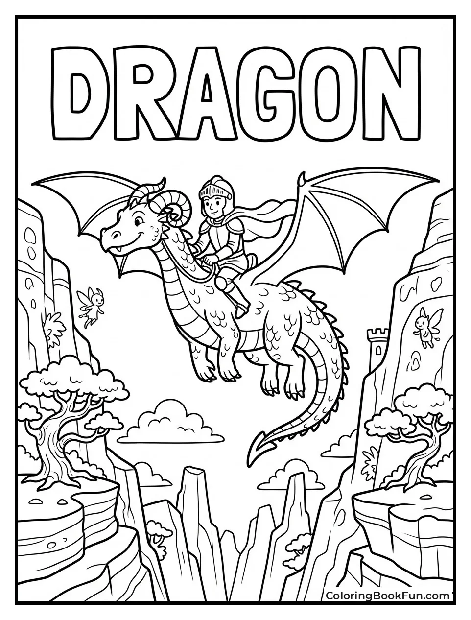Rider Flies with Dragon