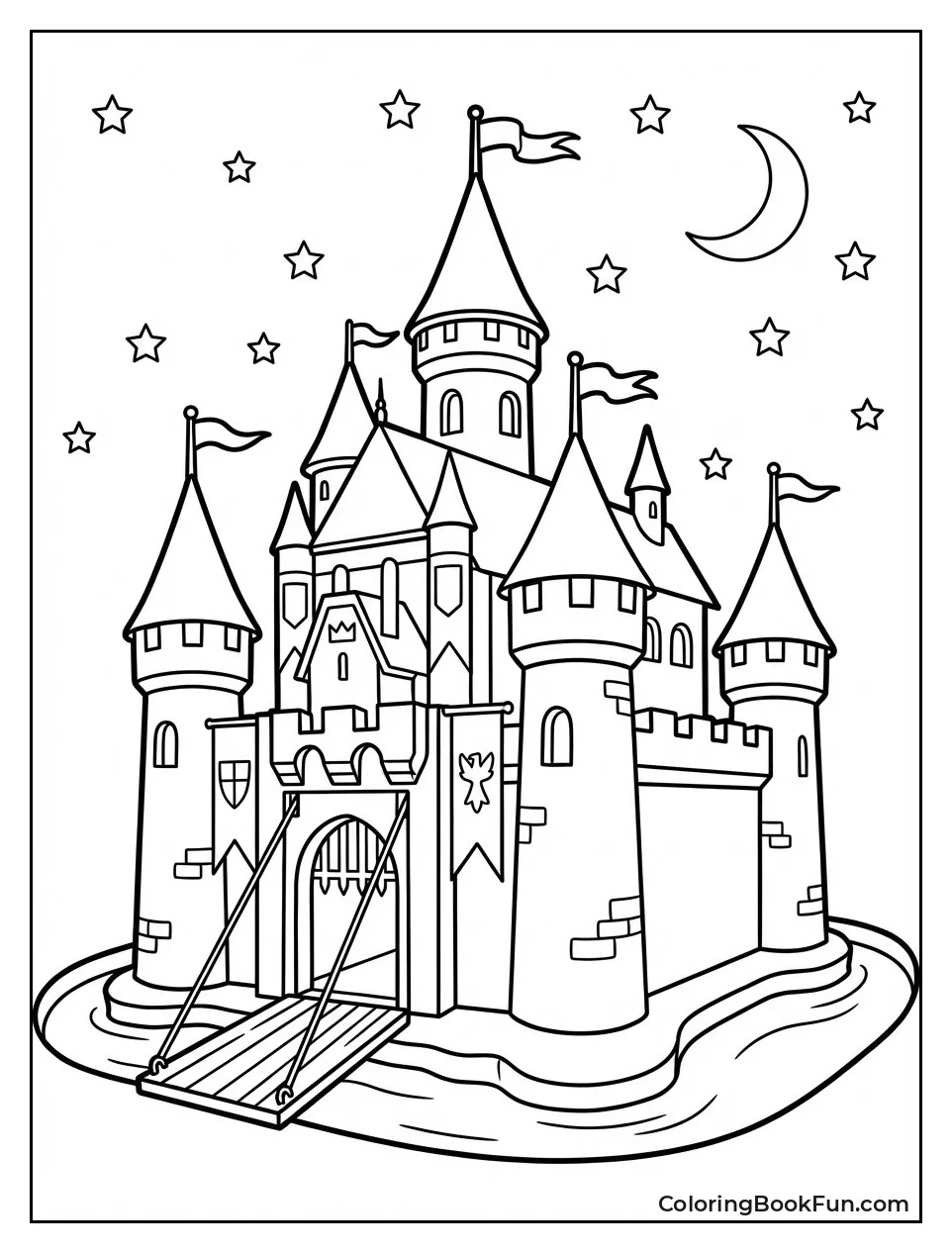Enchanted Castle under Stars