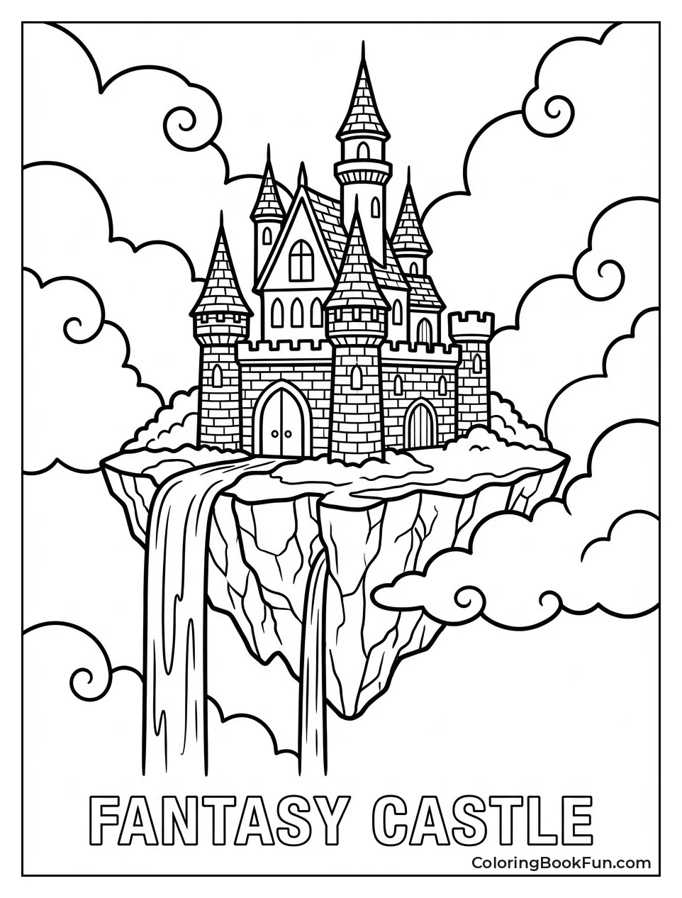 Floating Castle above Clouds