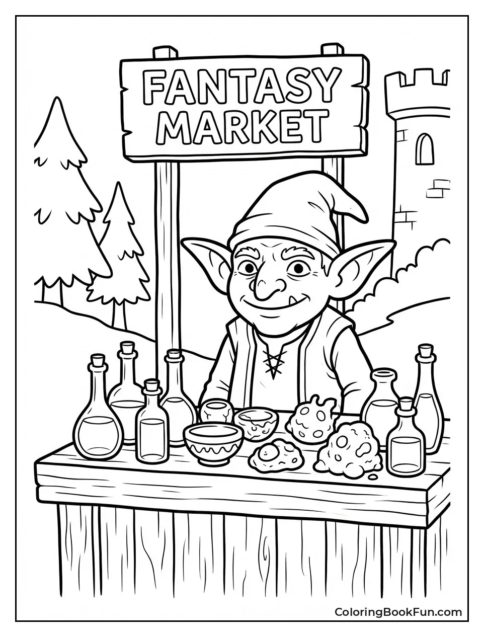 Goblin Sells Strange Potions