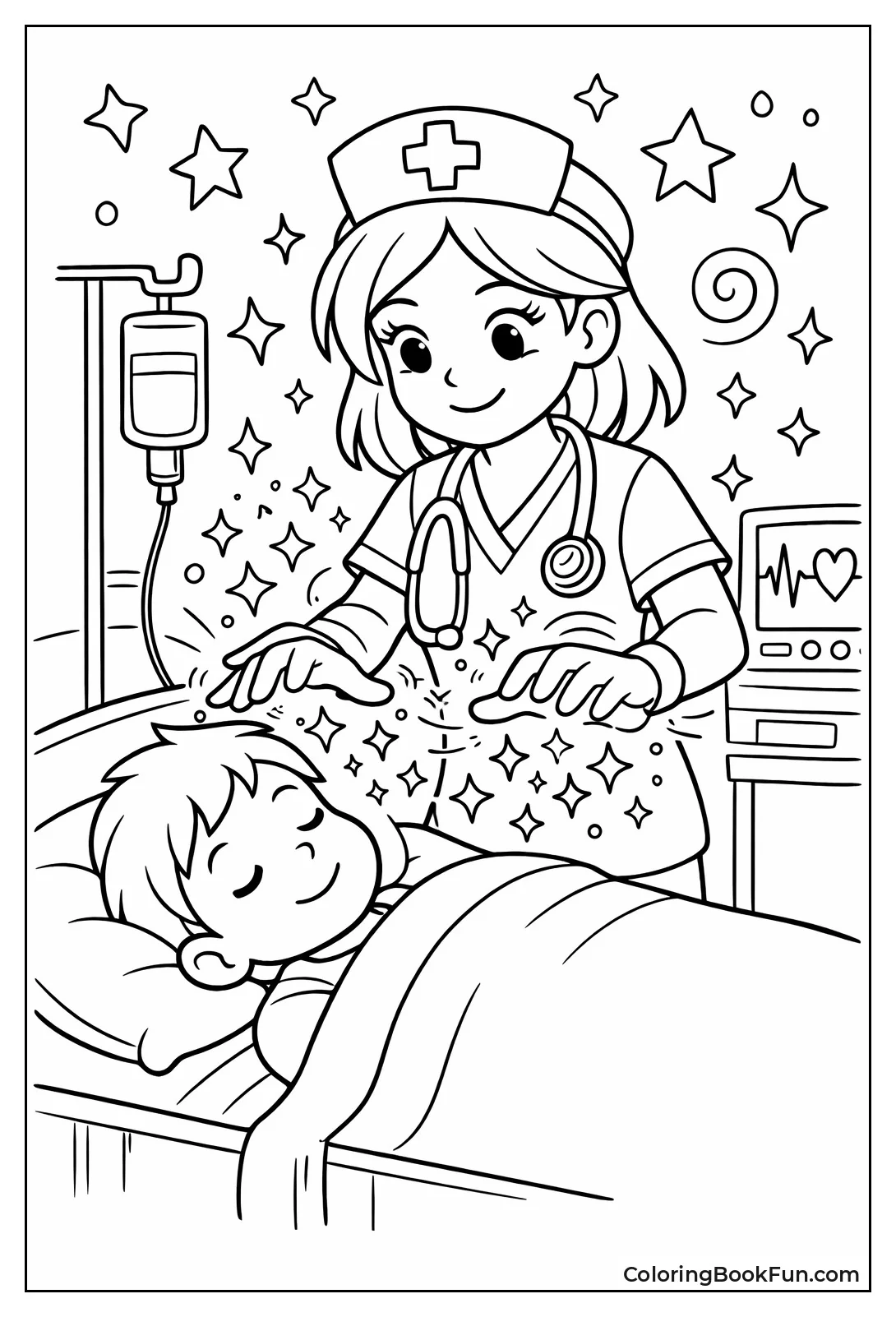 Magical Nurse Healing Patient