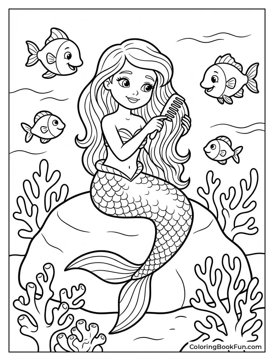 Mermaid Combs Hair by Coral