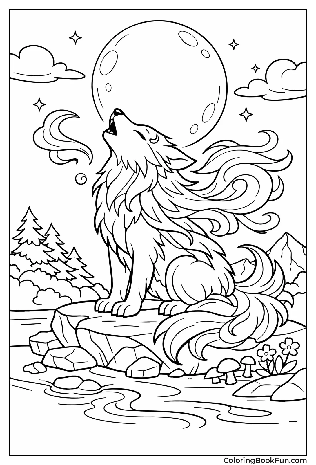Mythical Fantasy Spirit Wolf