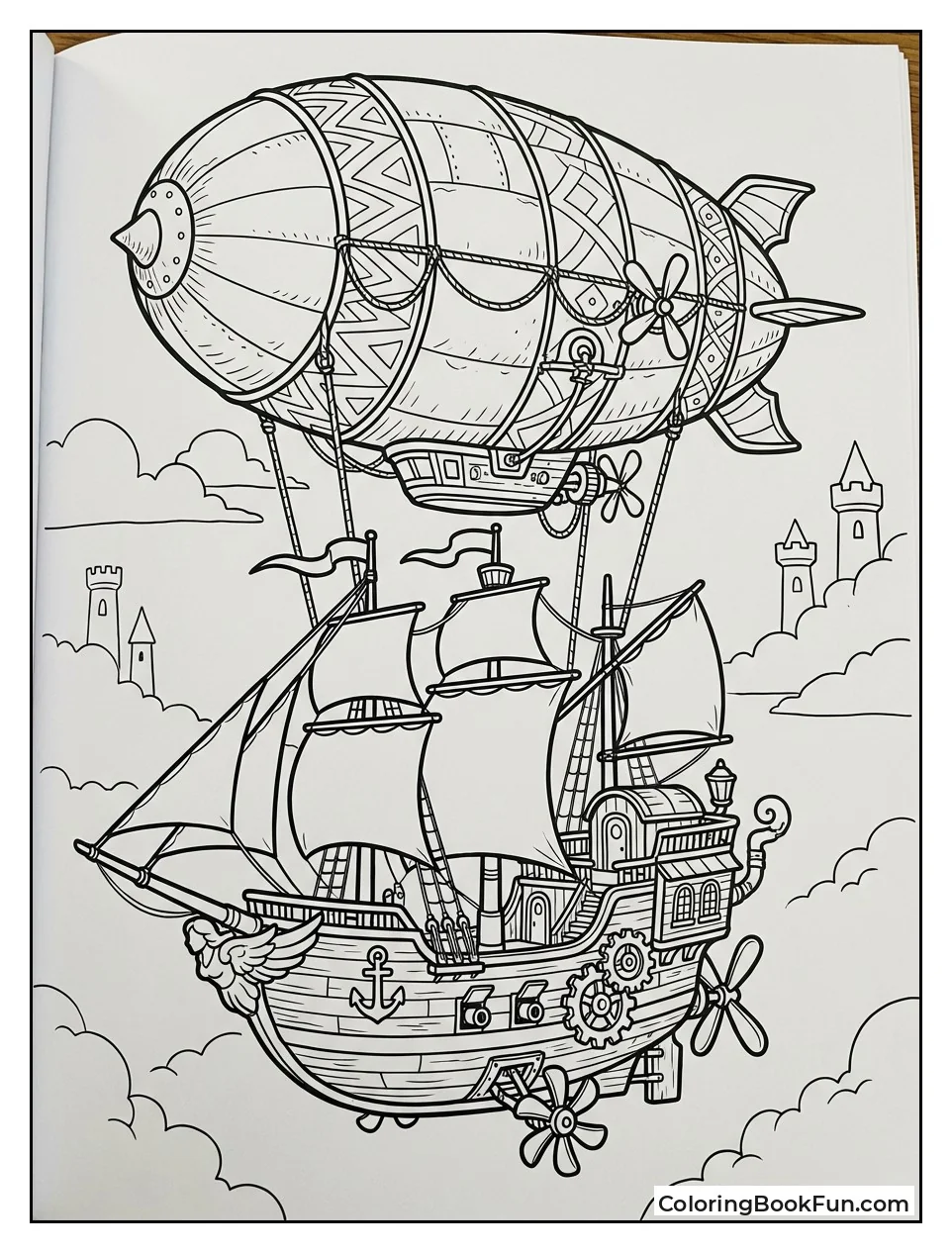 Airship Sails with Gears