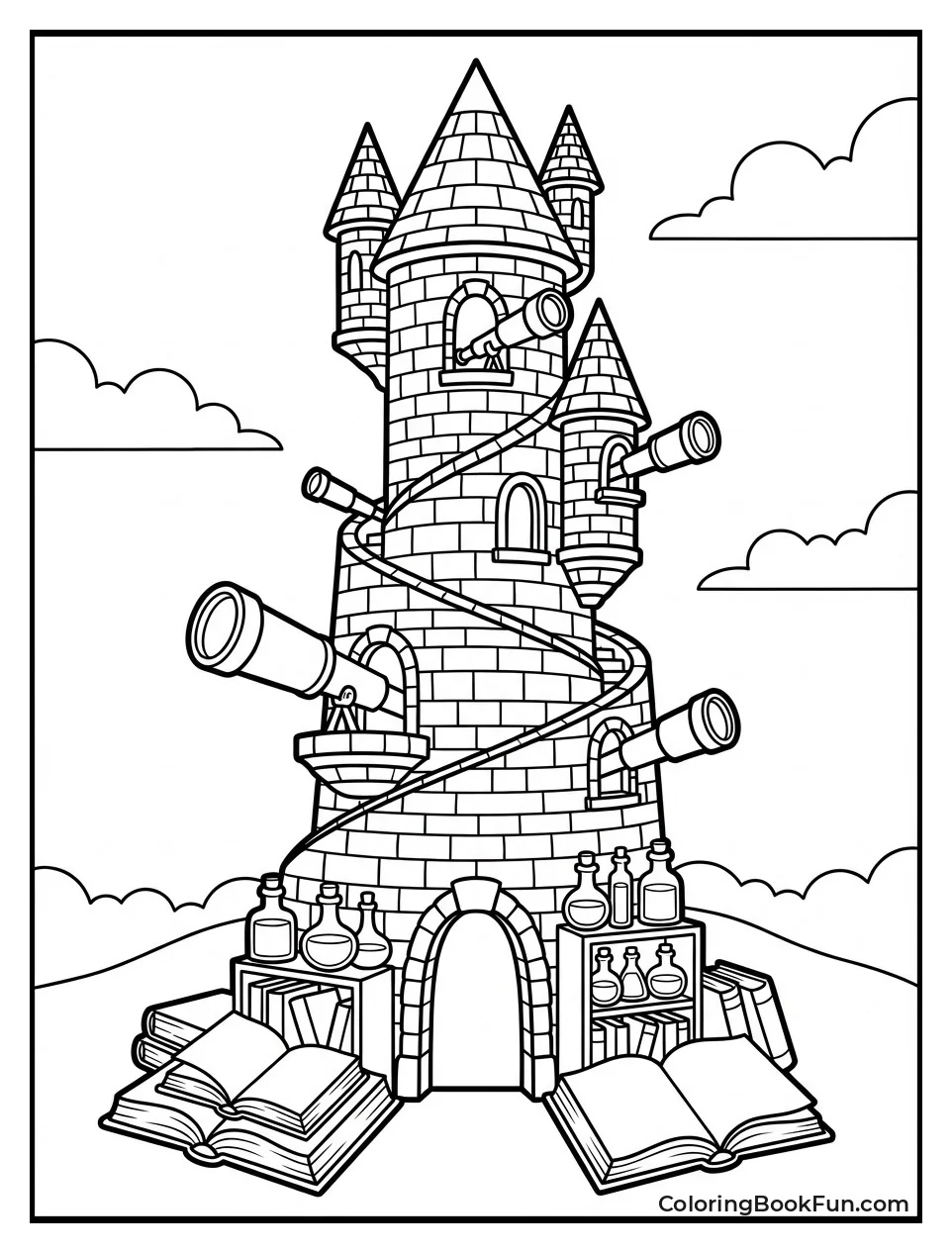 Wizard Tower Holds Potions