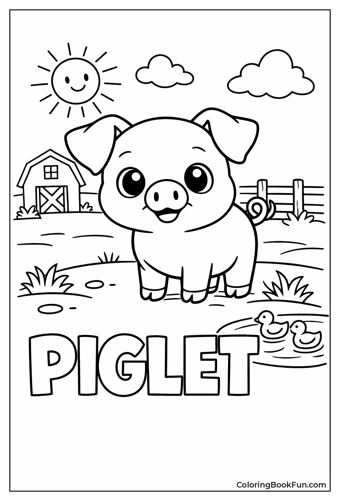 Cute Piglet Big Eyes