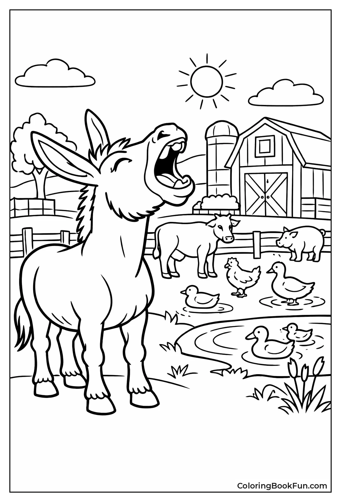 Donkey Braying Long Ears