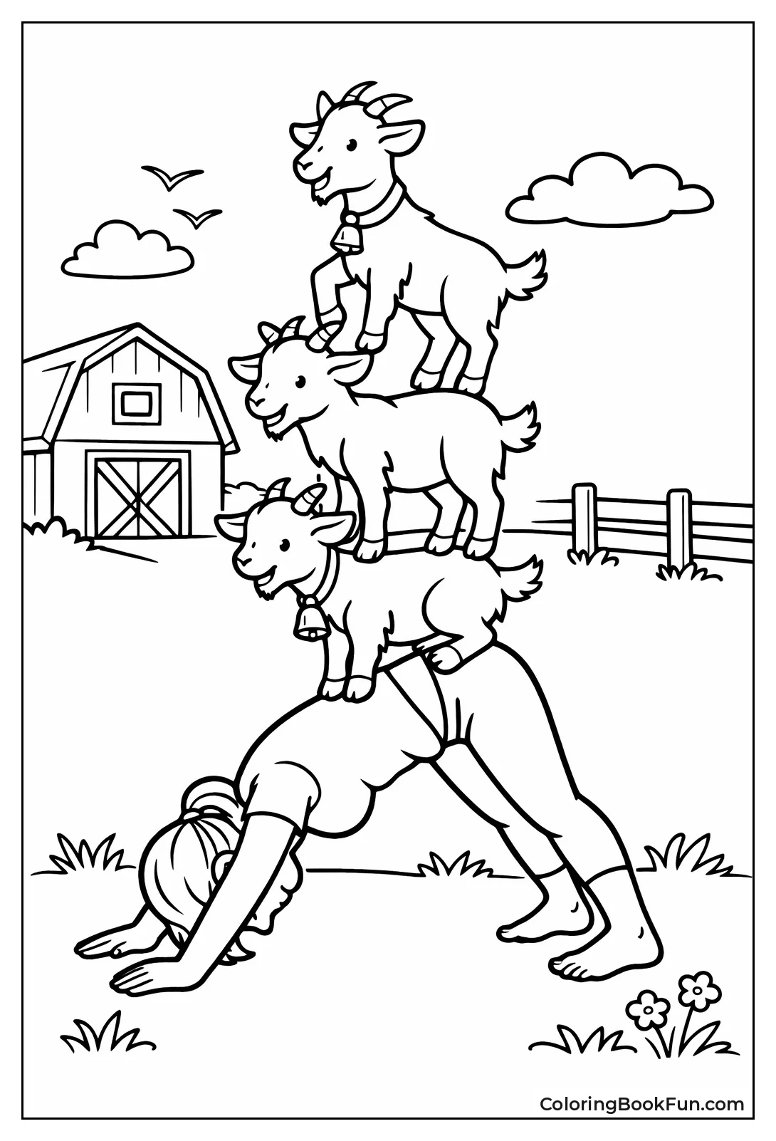 Goats Balancing Yoga Poses