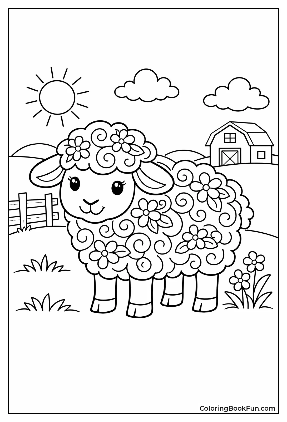 Curly Wool Sheep Design
