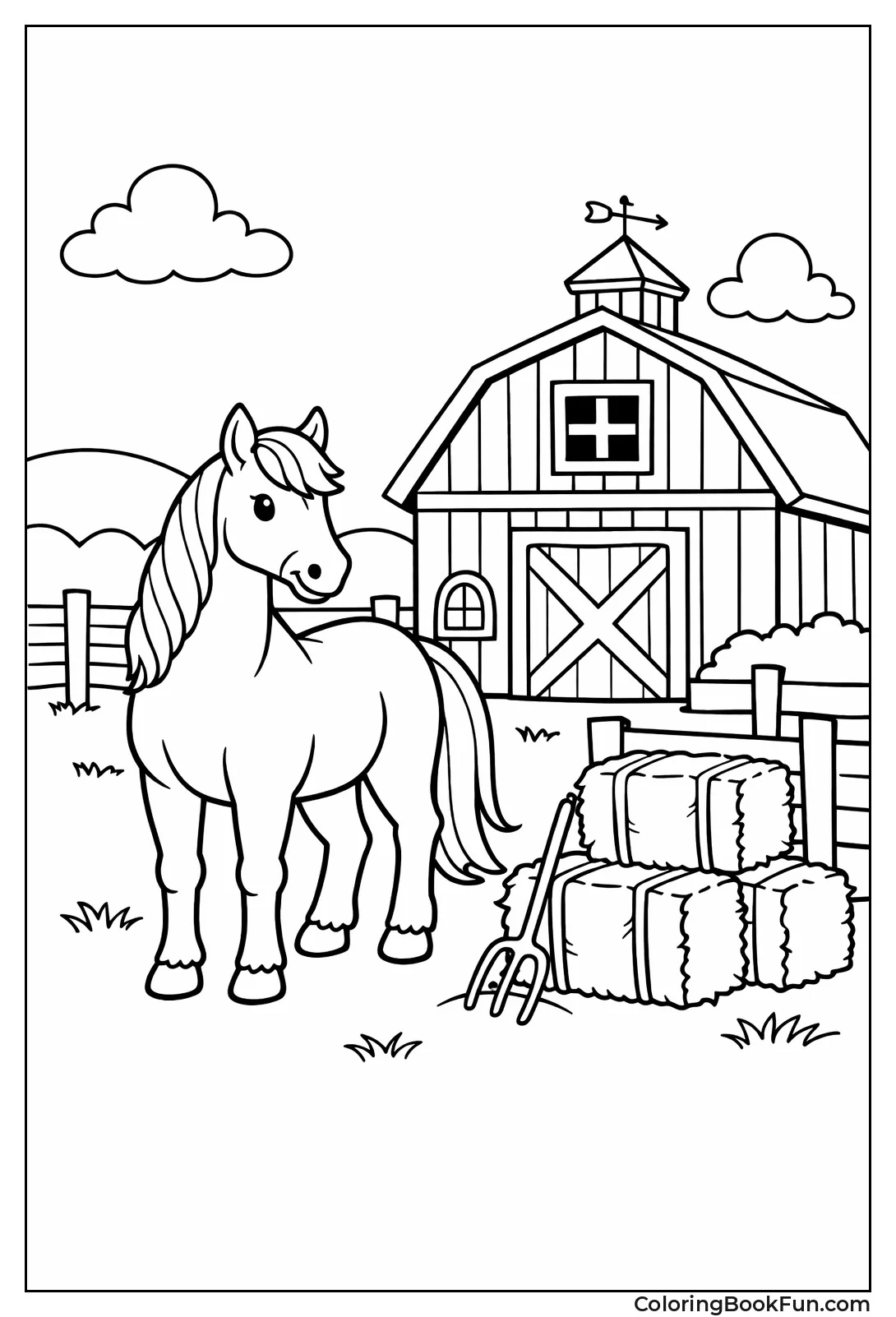 Farm Barn Horse