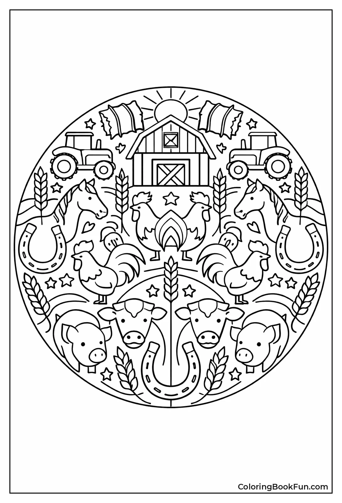 Barnyard Mandala Design