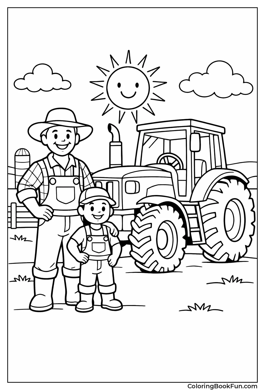 Farm Family Shiny Tractor