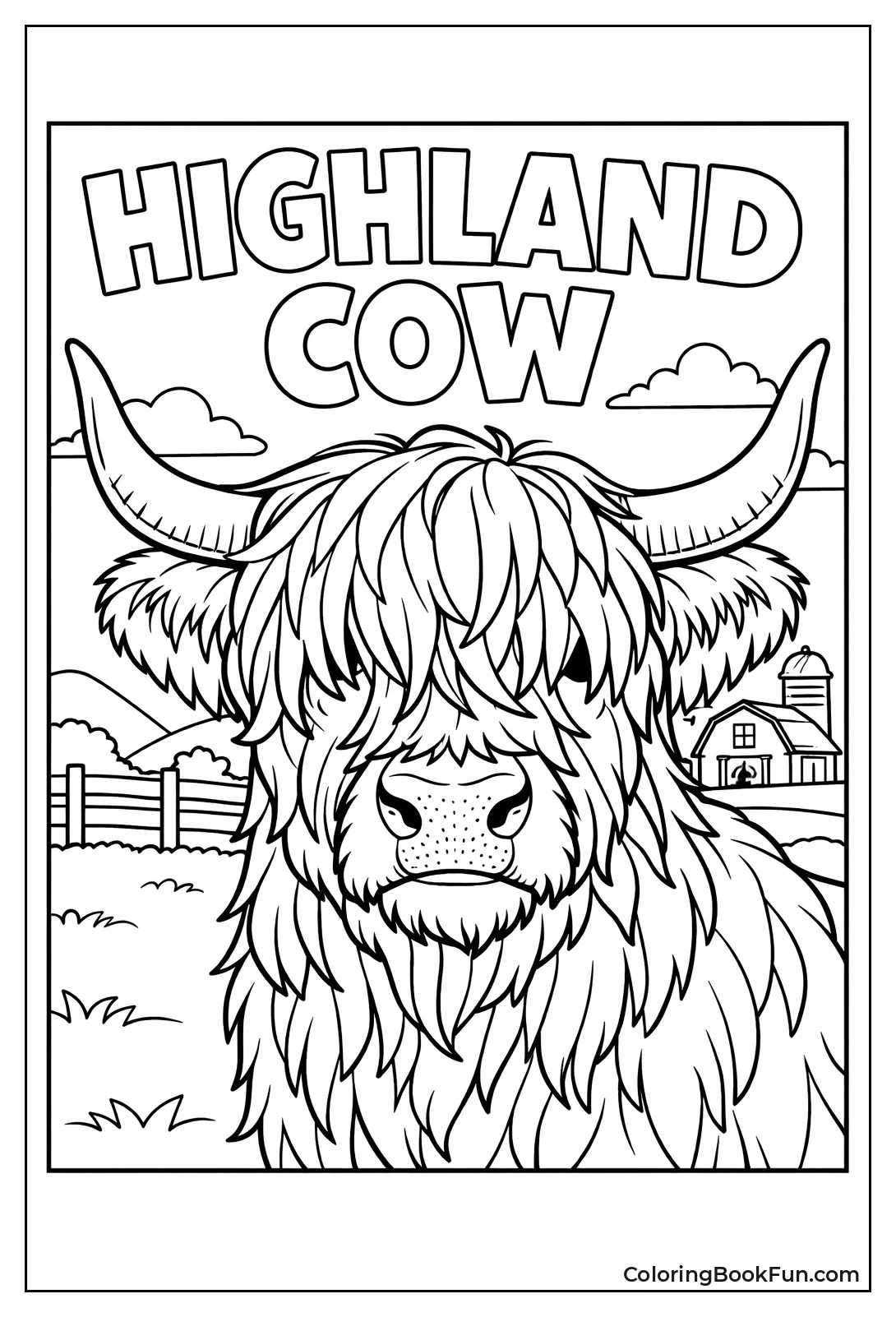 Highland Cow Portrait