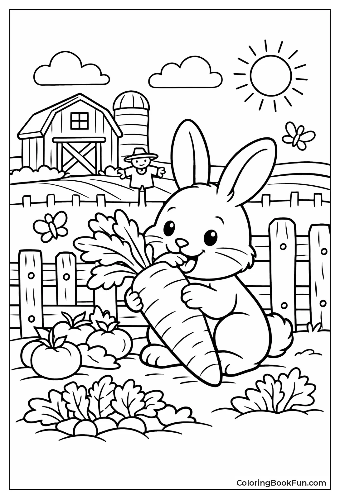 Rabbit Nibbling Carrot