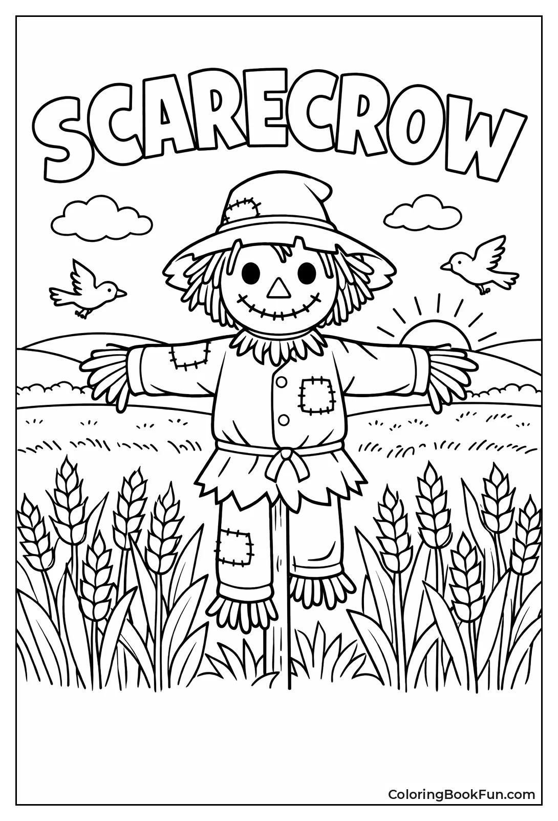 Scarecrow in Wheat Field