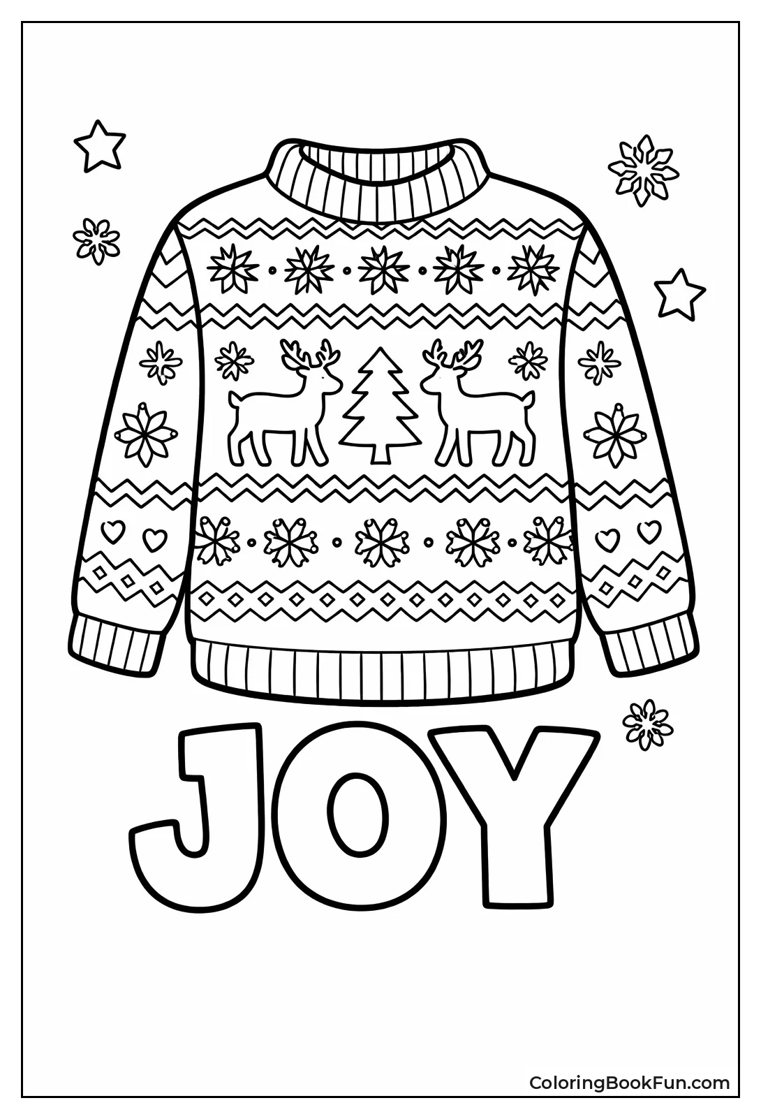 Reindeer Christmas Ugly Sweater