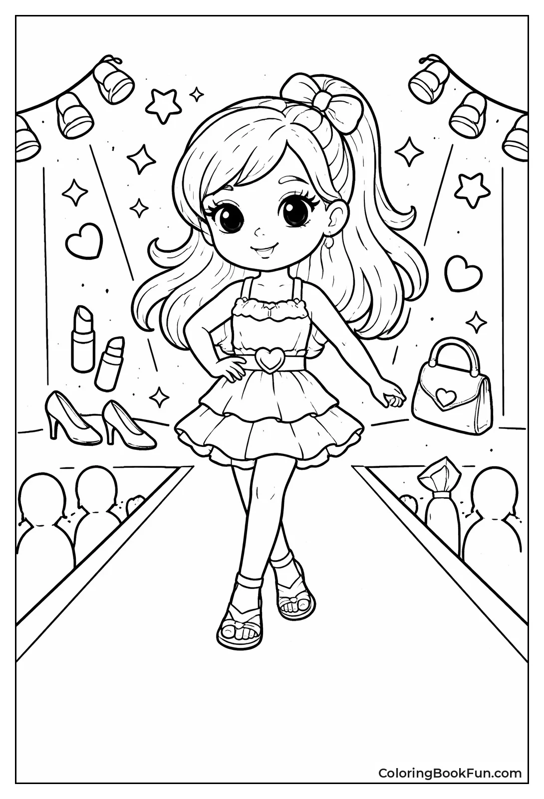 Posing Runway Model Outline