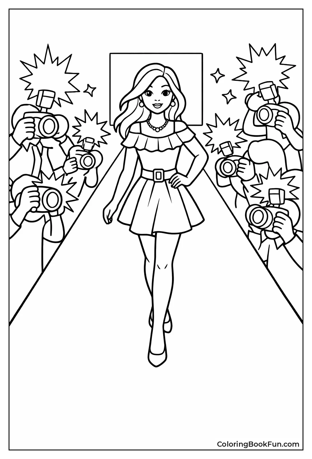 Model Walking Down Runway