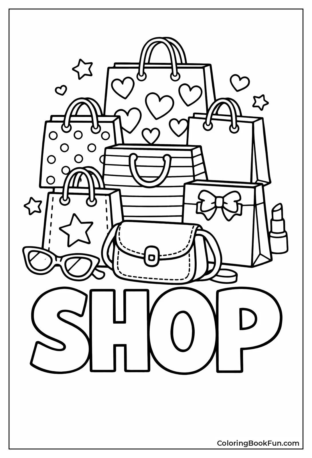 Stacked Shopping Spree Bags